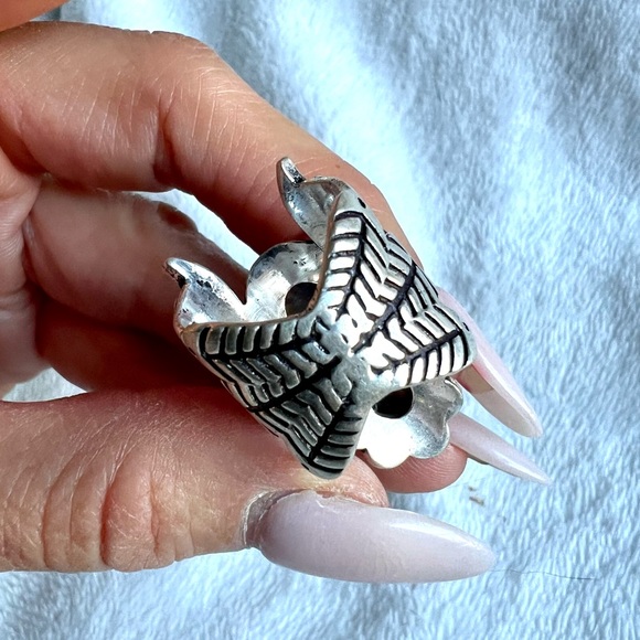 925 Flash Labradorite GODDESS ANGEL WING Ring 9 or 11 - Picture 7 of 13